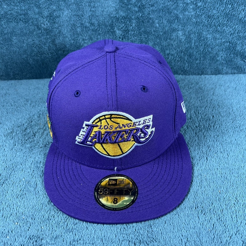 New Era 59Fifty Los Angeles Lakers Greetings From LA Cloud‎ Icon Hat Size 8 New